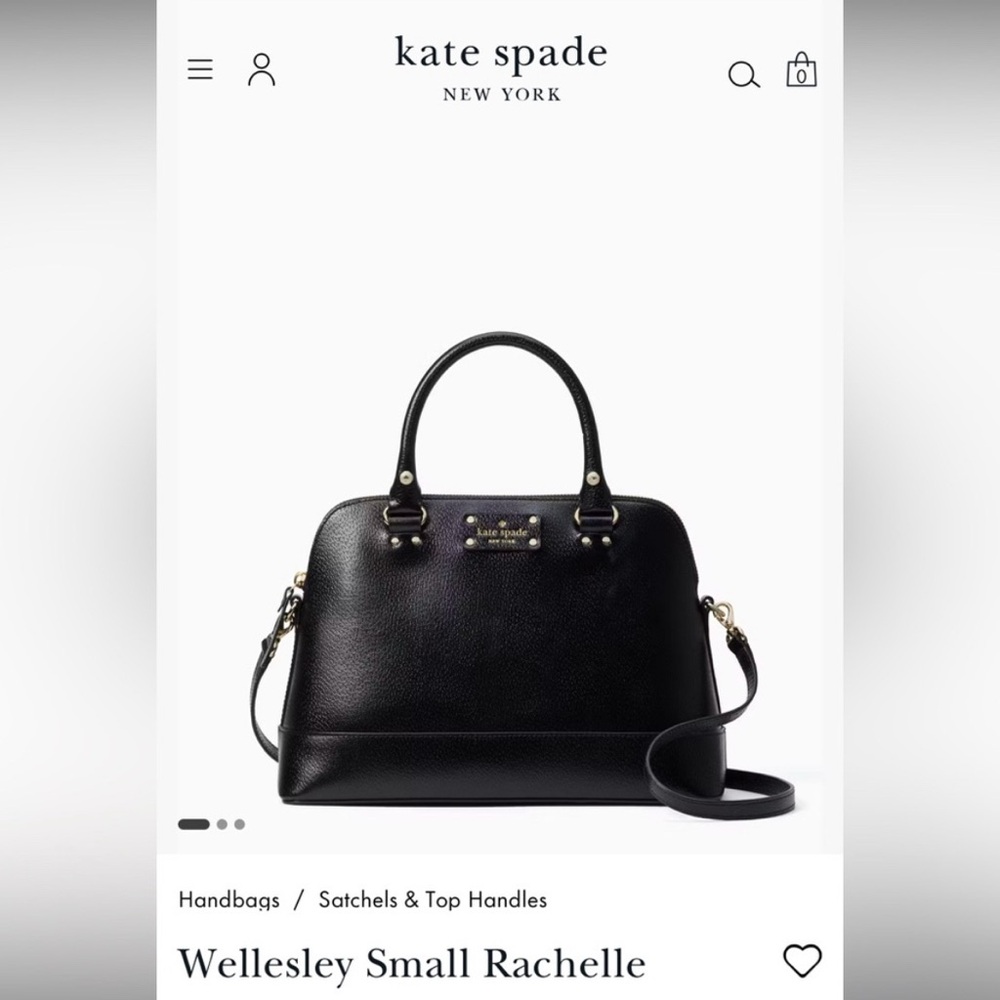 SOLD Kate Spade black leather bag